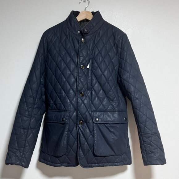 Ted Baker London Quilted Jacket Navy Blue Size 4 (Large) - Classic Casual - Picture 2 of 13